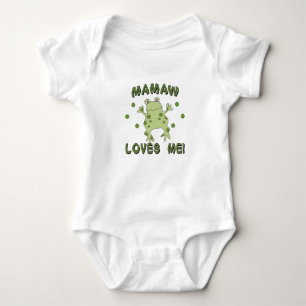 Mamaw Lieben Me Frosch Baby Strampler