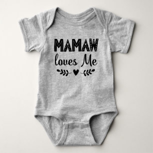 Mamaw Lieben Me Grandkind Babygeschenk Baby Strampler