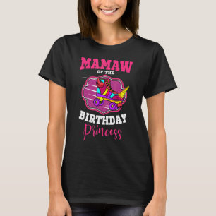 Mamaw of the Birthday Princess Roller Skate Skati T-Shirt