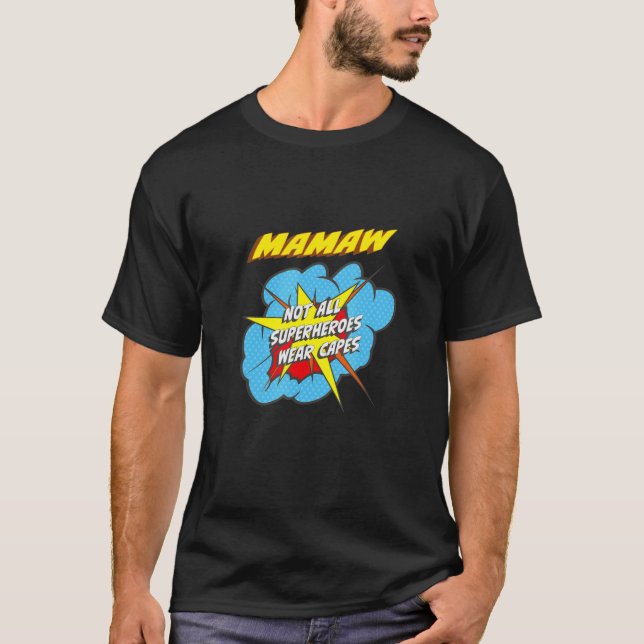 Mamaw Superhero Family T-Shirt (Vorderseite)