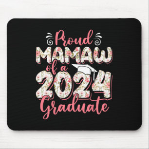 Mamaw von einem Absolventen 2024 für Abschluss in Mousepad