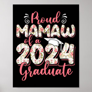 Mamaw von einem Absolventen 2024 für Abschluss in  Poster