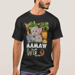 Mamaw Wild Zoo Thema Geburtstag Safari Jungle Matc T-Shirt