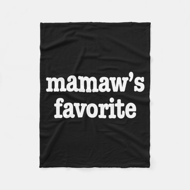 Mamaw's Favorite Funny Trendy Mother's Day Saying  Fleecedecke (Vorderseite)