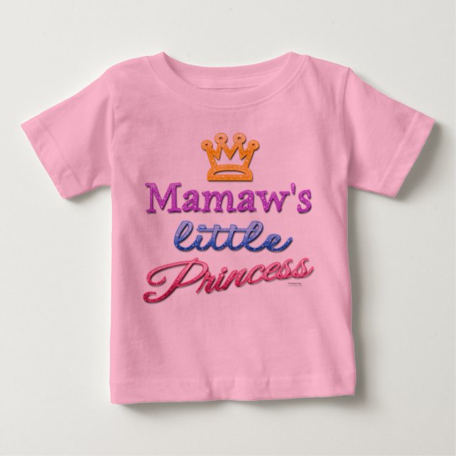 Mamaws kleiner Prinzessin-Baby-Kleinkind-T - Shirt (Vorderseite)