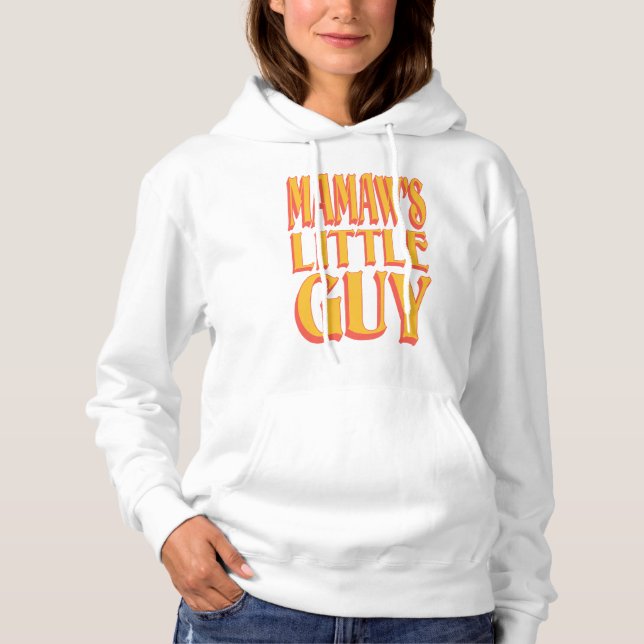Mamaw's Little Typ Funny Grandmatt Sprichwort Desi Hoodie (Vorderseite)