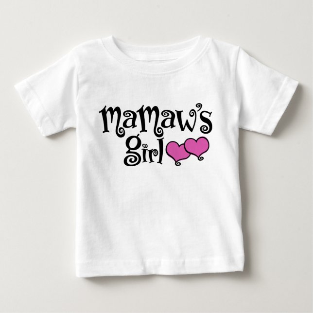 MaMaws Mädchen Baby T-shirt (Vorderseite)