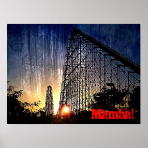 Mamba Rollercoaster World of Fun Kansas City Poster