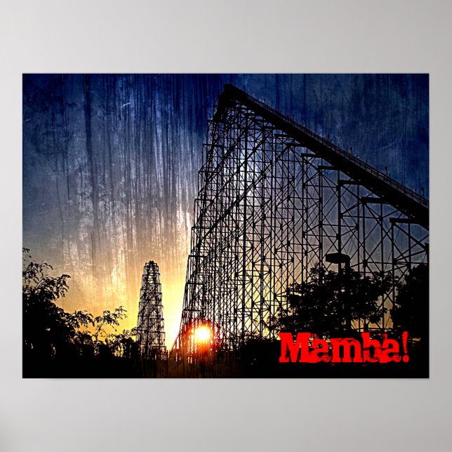 Mamba Rollercoaster World of Fun Kansas City Poster (Vorne)