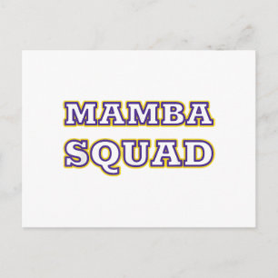 Mamba Squad lustige Kleidung für Schlangenliebhabe Feiertagspostkarte