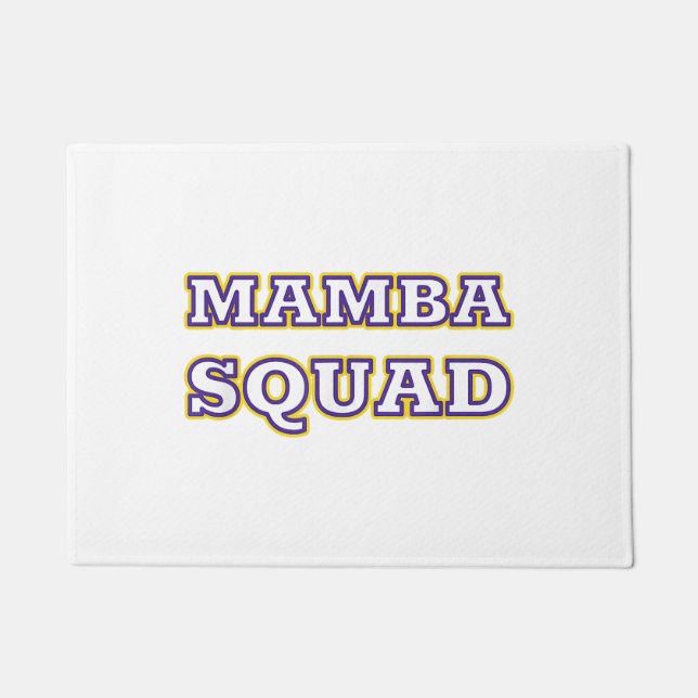 Mamba Squad lustiges Kleid für Snake Lover Fußmatte (Vorderseite)