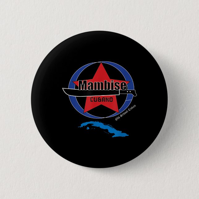 Mambi Army Cubano Machete Cuba Libre Cuban War Ind Button (Vorderseite)
