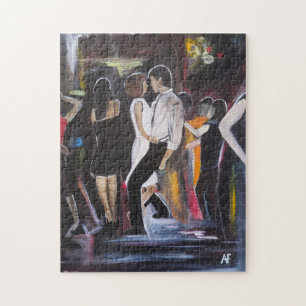 Mambo Night Gemälde von Alfred Fox Puzzle