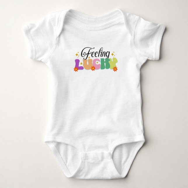 Mameluco para bebé Feeling Lucky Baby Strampler (Vorderseite)