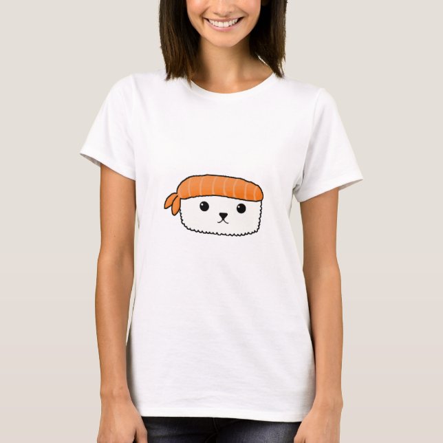 Mamesushi - niedlicher Sushientwurf - Kawaii T-Shirt (Vorderseite)