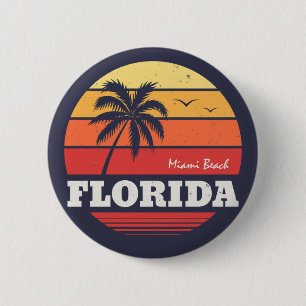 Mami Beach Florida Shirt Button