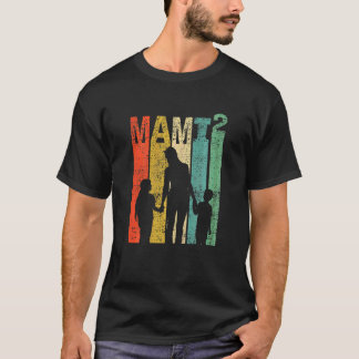 Mami binden Mutter von zwei Mamas, hoch2 Mutter T-Shirt