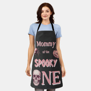 Mami des Gruseligen Pinkoween Vintage-Totenkopf Schürze
