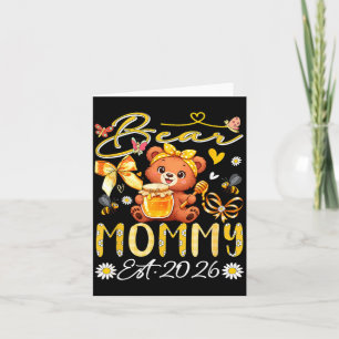 Mami Est 2026 Florale Fliege Müttertag Bär Karte