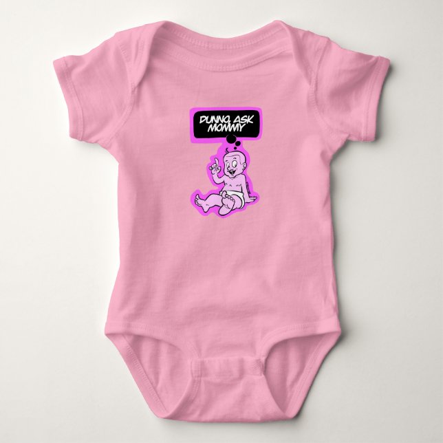 Mami gefragt baby strampler (Vorderseite)
