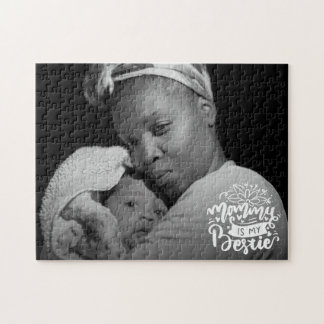 Mami ist meine beste Freundin Foto-Zitat-Lettering Puzzle