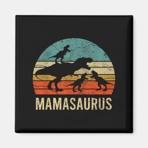 Mami Mutti Mama Dinosaur lustig 3 drei Kinder Magnet