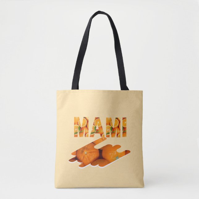 MAMI Orange Typografie Kunst (Vorderseite)