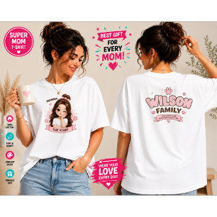 Mami - Süßes Familien-T-Shirt-Design Tri-Blend Shirt