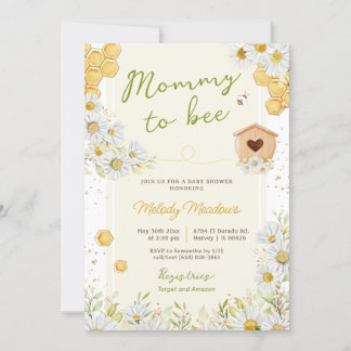 Mami to be Bumblebee Gender Neutral Baby Shower Einladung