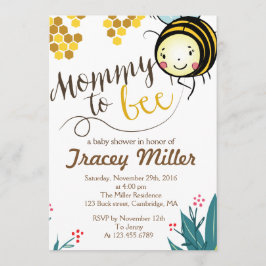 Mami to be Invitation Bee Baby Shower Einladung