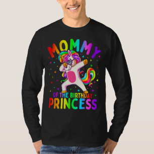 Mami von der Geburtstagsprinzessin Girl Dabbing Un T-Shirt