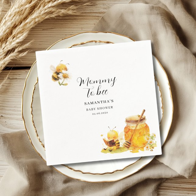 Mami wird eine neutrale Babydusche für die Geschle Serviette (Von Creator hochgeladen)