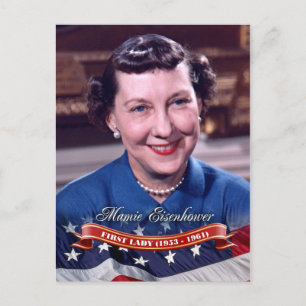 Mamie Eisenhower, First Lady of the U.S. Postkarte