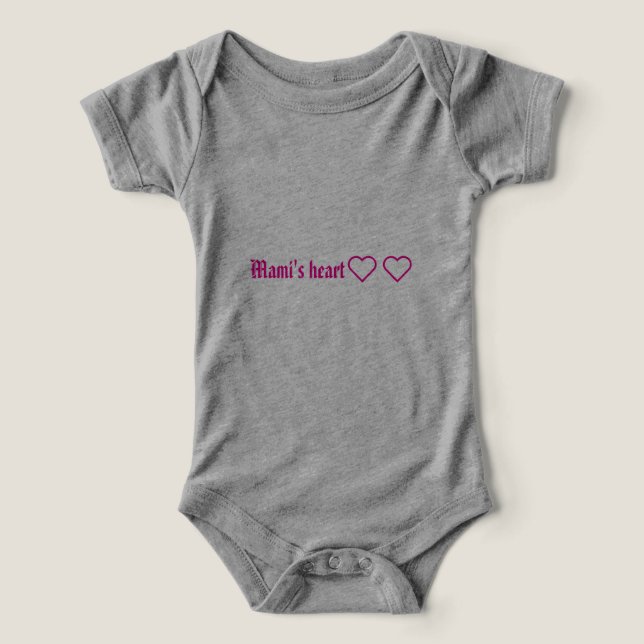 Mami's Heart Baby Romper  "Mami's Heart" Adorable  (Design Vorderseite)