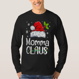 Mamma-Claus-Weihnachtsmütze Familien-Pyjama-Gruppe T-Shirt