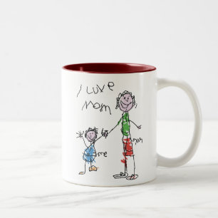 Mamma der Liebe I Zweifarbige Tasse