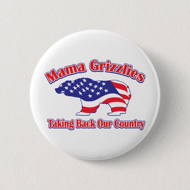 Mamma-Grizzly Button (Vorderseite)