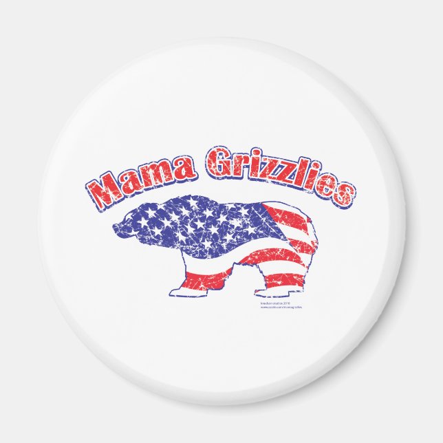 Mamma-Grizzly gestört Magnet (Vorne)