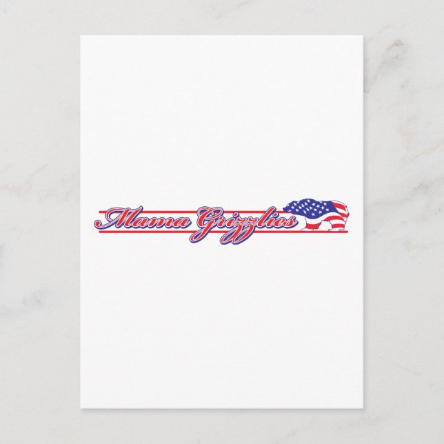 Mamma-Grizzly.Script-eps Postkarte (Vorderseite)
