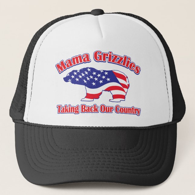 Mamma-Grizzly Truckerkappe (Vorderseite)