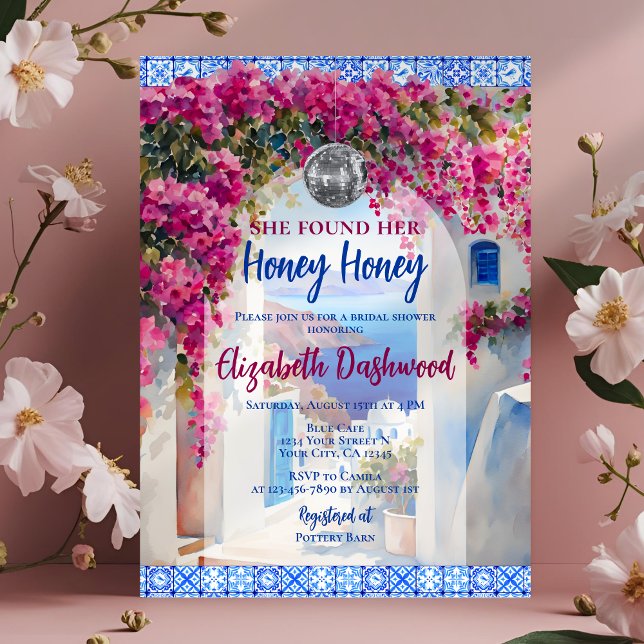 Mamma Mia Blue Tile Diskothek Ball Brautparty Invi Einladung (Von Creator hochgeladen)