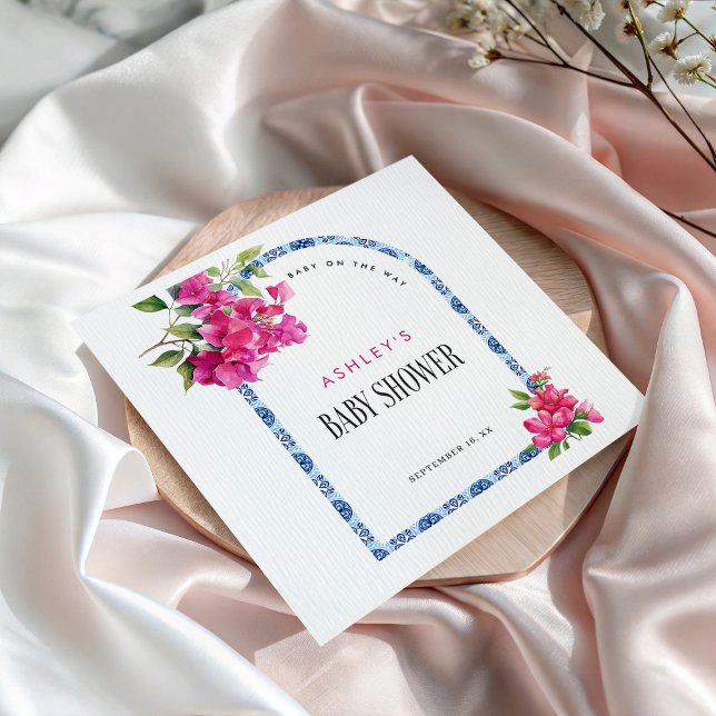 Mamma Mia Floral Mediterrane Babydusche Serviette (Von Creator hochgeladen)