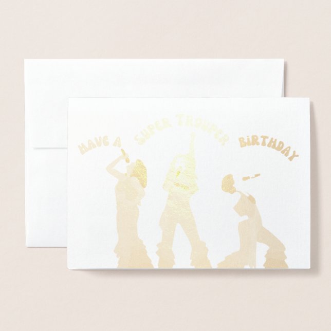 Mamma Mia Geburtstagskarte! Folienkarte (Vorderseite mit Umschlag)