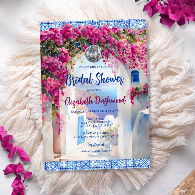 Mamma Mia Italia Tile Diskothek Ball Brautparty Einladung (Von Creator hochgeladen)