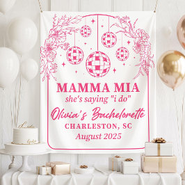 Mamma Mia Junggesellinnenabschied-Banner, Sie Sagt Wandteppich