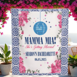 Mamma Mia Junggesellinnenabschied Foto Hintergrund Wandteppich