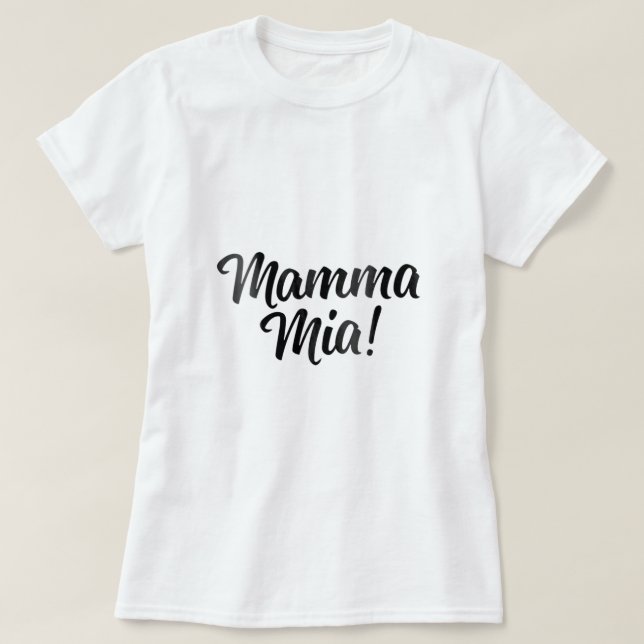 Mamma Mia Niedlich Italia T-Shirt (Design vorne)