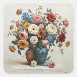 Mamma Mia! - Nonna Mia! Quadratischer Aufkleber