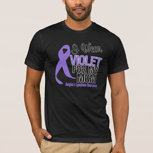 Mamma-violettes Band Hodgkins Lymphom T-Shirt (Vorderseite)