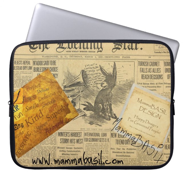 MammaBASIL Laptop Sleeve! Laptopschutzhülle (Vorderseite)